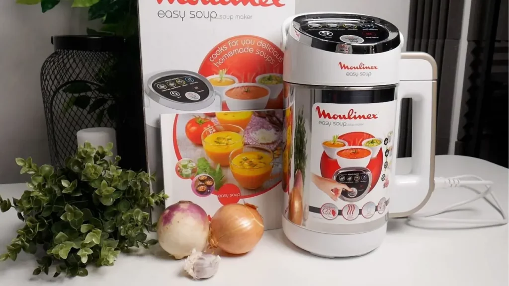 Moulinex Easy Soup blender chauffant 5 programmes automatiques double paroi  capacite 1.2 L 1000W & Decoupe Legumes Electrique - Cdiscount Electroménager